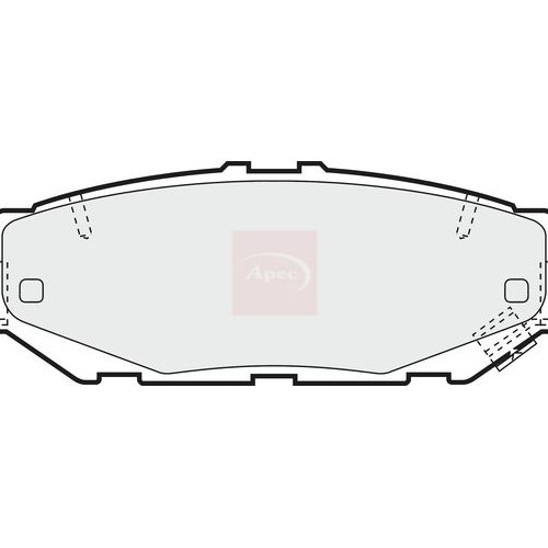 APEC Brake Pad Set, disc brake PAD1018