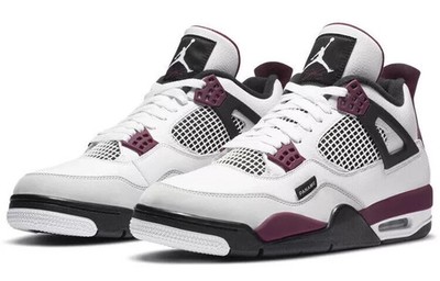 Jordan 4 Retro Paris Saint-Germain Bordeaux Size US 7-12 (Men Size)