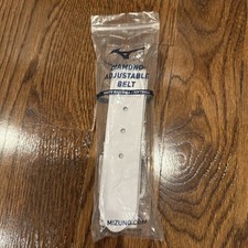 Mizuno White Diamond Adjustable Belt Youth Baseball Softball Fits 18-32" Elastic