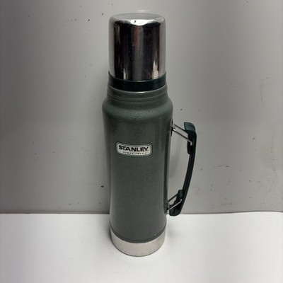 VINTAGE Original Stanley Thermos Green 1.1 Quart 1 Liter Vacuum Seal Bottle