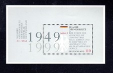 GERMANY #2041 1999 BASIC LAW,50TH ANNIV. MINT VF NH O.G S/S
