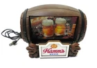 Vintage 1960's HAMM'S Beer Barrel Flip Motion Sign with Rotating Scenes WORKING