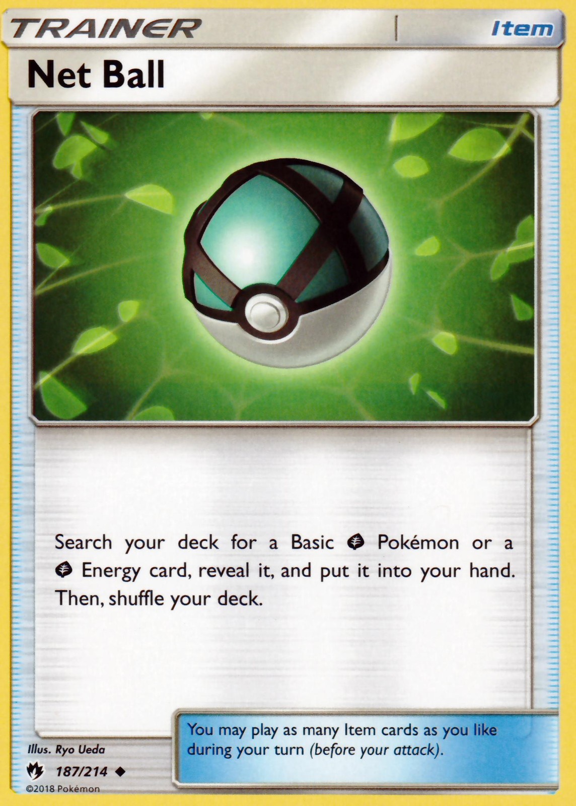 SM - Lost Thunder #187/214 Net Ball