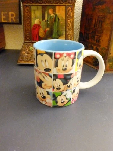 Disney Mickey & Minnie Ceramic Mug Jerry Leigh Comic Strip Design