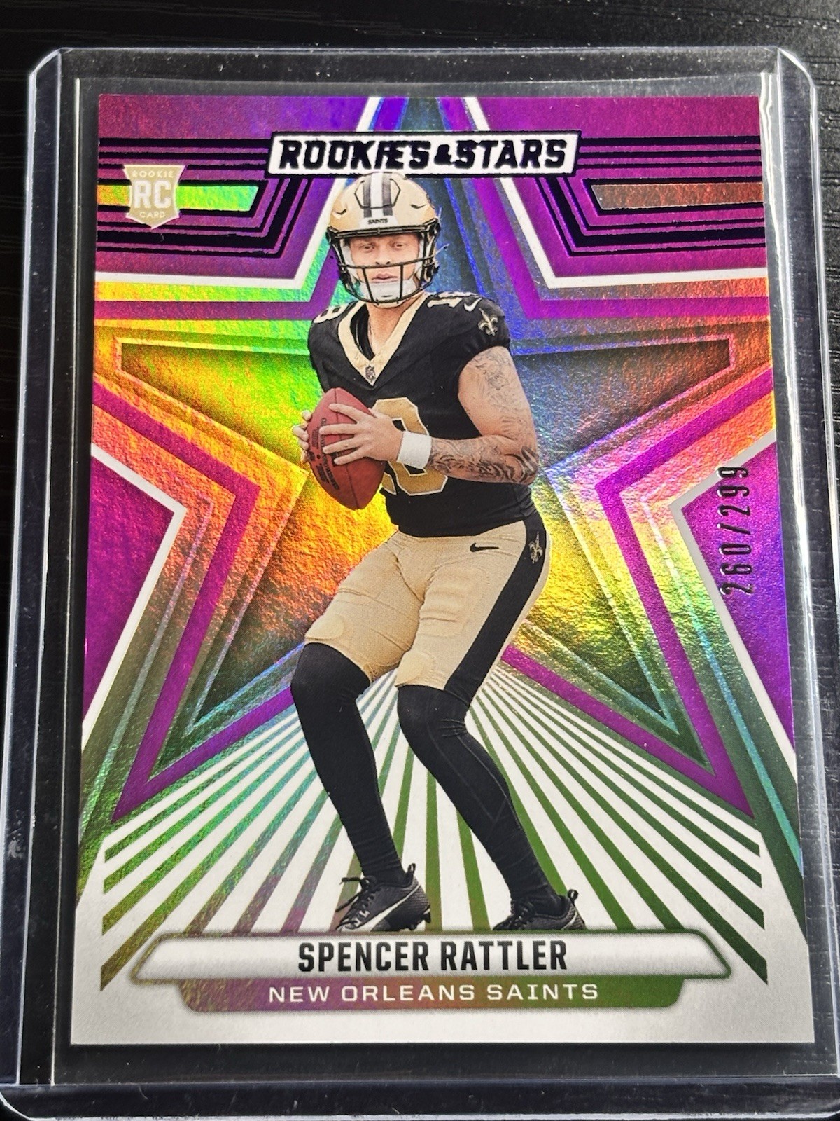 2024 Panini Rookies & Stars - Rookies Spencer Rattler #189 Purple /299 (RC)