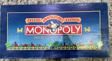 Vintage 1985 Monopoly Deluxe Anniversary Edition Parker Brothers Game SEALED