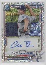 2021 Bowman Chrome Prospects Speckle Refractor 205/299 Hyun-il Choi Auto 1o93