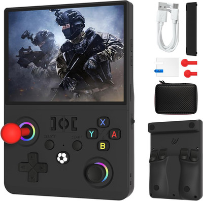 Newest R36MAX   4.5 Inch Retro Handheld Game Console,1024X768 IPS HD Screen,128G