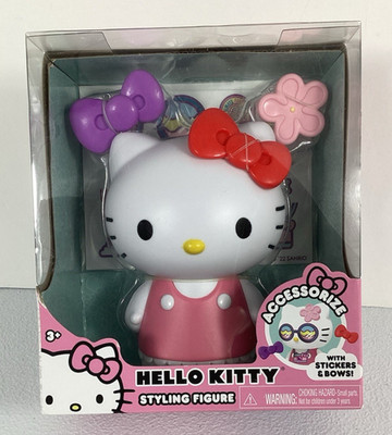HELLO KITTY SANRIO Styling 5'' Figure Accessorize Stickers Bows 2022 NEW