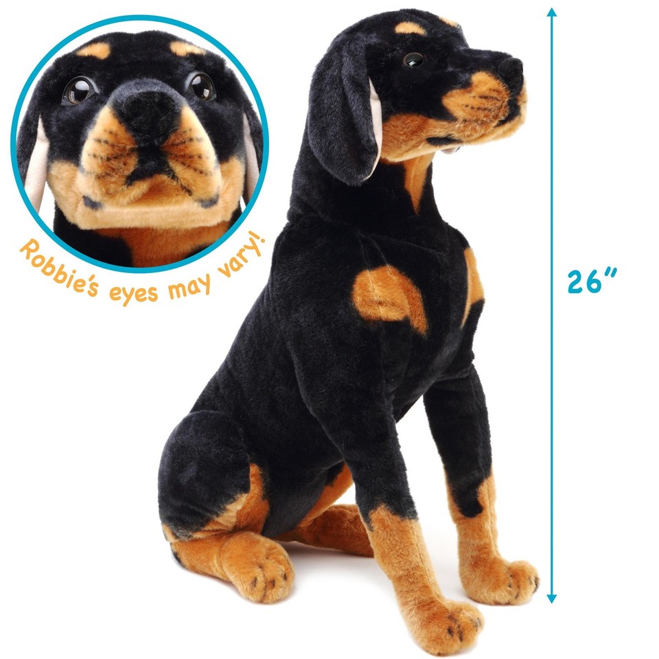 Robbie The Rottweiler | 27 Inch Stuffed Animal Plush | By TigerHart ...