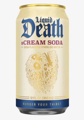 #ad Liquid Death “sCREAM SODA” Soda Flavored Sparkling Water 2x 12 oz. Cans $7.99