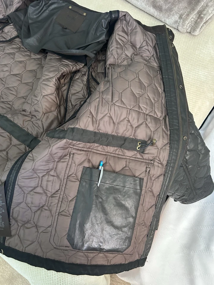 Coach 83740 Men’s Quilted Leather Wyatt Field Jacket. XL - Image 4 of 4