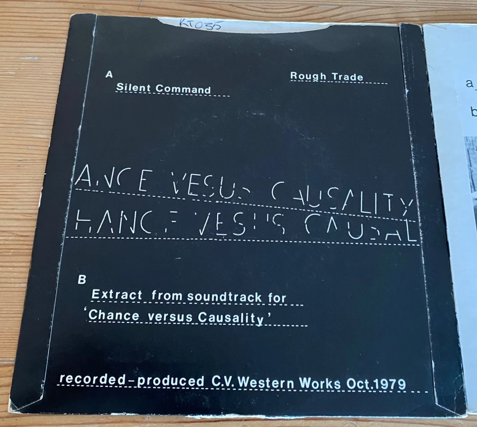 Cabaret Voltaire - Silent Command -  Seconds Too Late - 2 x Black 7" Vinyl - Ex - Image 2 of 4