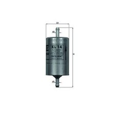 Kraftstofffilter für Opel Ascona A 81 84 B C J82 Astra F T92 Calibra | 24250688