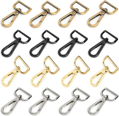 Swivel Clasps 1'' D Ring Lobster Clasp Claw for Strap Push Gate Lanyard Swivel Sn