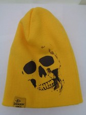 Strongbow Skull Beanie Hat Yellow Never Worn Excellent Condition