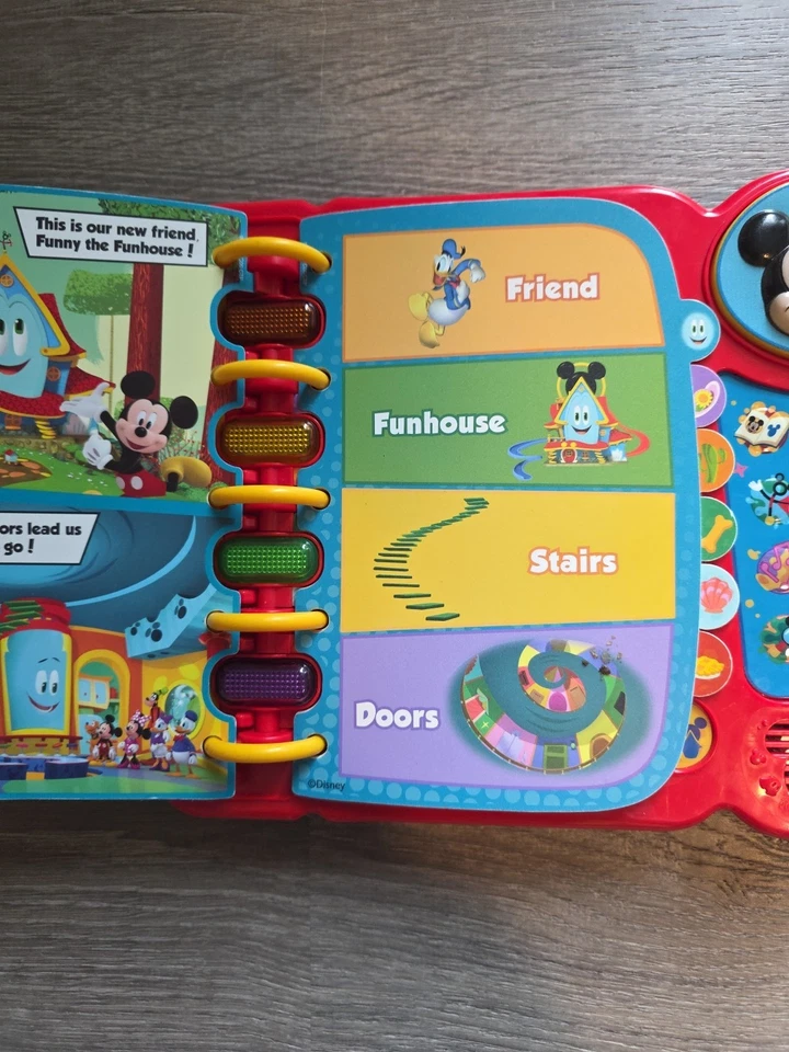 V-tech Disney Junior Mickey Mouse Fun House Explore & Learn Electronic book 2022 - Image 2 of 4