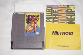 Metroid Classic Yellow (Nintendo NES) Complete in Box CIB