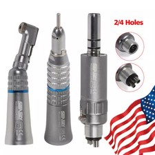 NSK Style Dental Slow Low Speed Handpiece Straight Contra Angle Air Motor 2/4H