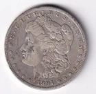 1891 O Morgan Silver Dollar 1$ Coin 90% Silver n.239