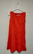Talbots Women’s Sleeveless Orange Dress. Size 6. Gently Used