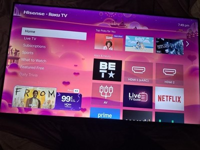 Hisense 58 in 4K UHD LED LCD Roku Smart TV Black HDMI 58R6E3