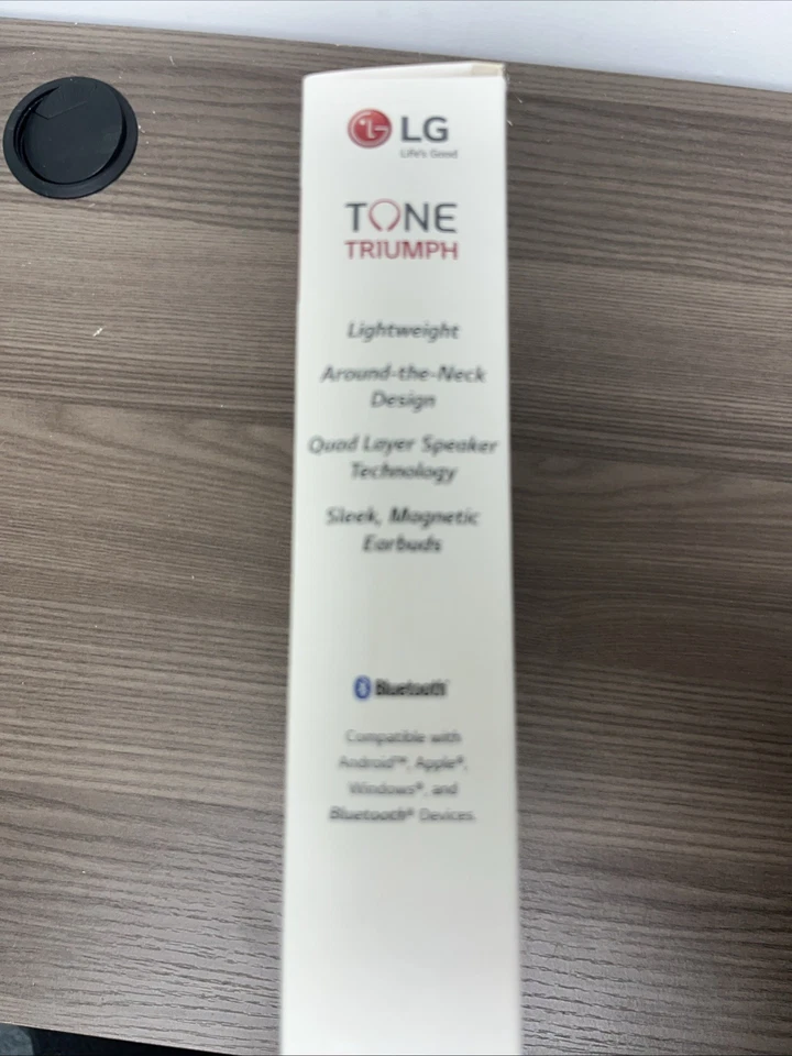 LG TONE TRIUMPH Bluetooth Wireless Stereo Headset Black HBS-510 BLACK NEW IN BOX - Image 4 of 4