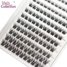 Cluster Lashes Pre Glued Individual Eyelashes Natural No Glue Wispy Spiky Fluffy