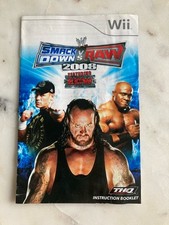 WWE Smackdown vs. Raw 2008  Wii  Manual Only