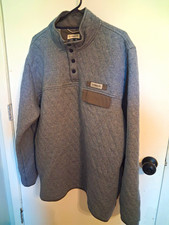 Magellan Outdoors Blue Polyester Quilted Mock Neck Pullover Sweatshirt 2XL