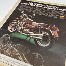 RETRO Motorbike Newspaper 70s Photo Magazine Junk Journal Cafe Prop Honda CB750K