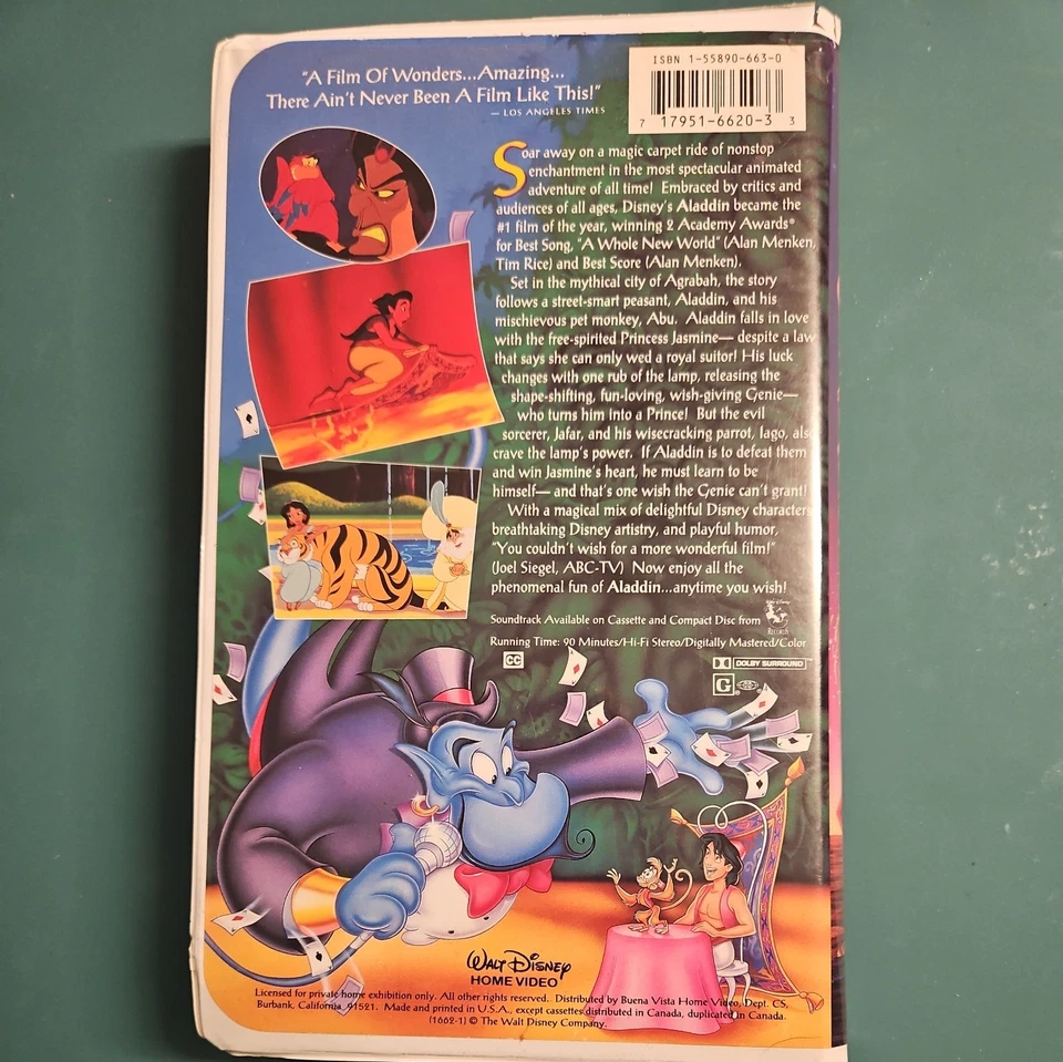 Aladdin (VHS, 1993) - Bild 3 von 3
