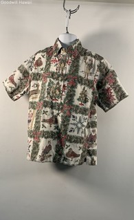 Reyn Spooner Boys Mele Kalikimaka Limited Issue Christmas Hawaiian Shirt Sz S