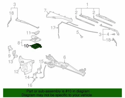 Крышка двигателя стеклоочистителя подлинная GM 1997-2005 Chevrolet Oldsmobile Pontiac LS 12367296 - Изображение 2 из 2