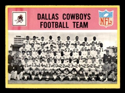 1967 Philadelphia Football #49 Dallas Cowboys Team VG/EX *e1