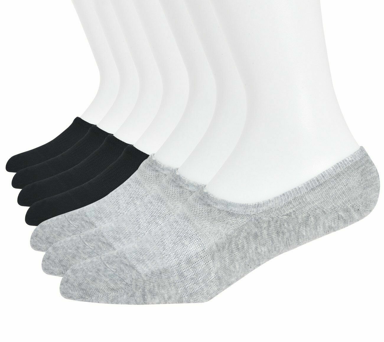 No Show Socks Thick Cushion 7 Pairs Non Slip Low Cut Invisible Socks