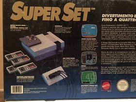 NINTENDO NES SUPER SET PAL ITA BOXATA + SUPER MARIO BROS + TETRIS + WORLD CUP