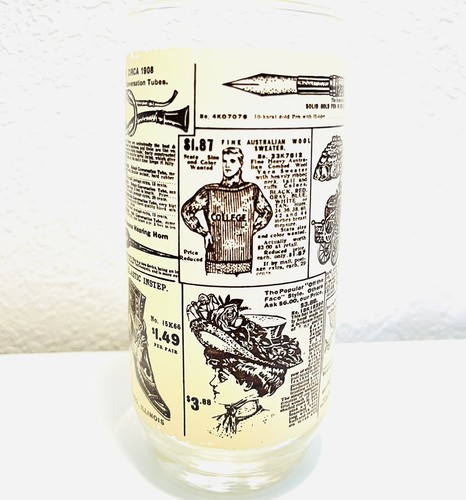 Sears Roebuck 1908 Catalog Promo Advertising Tumbler Drinking Glass - Picture 2 of 2