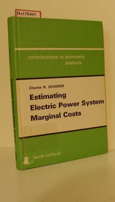 Estimating Electric Power System Marginal Costs. ( = Contributions to Economic A