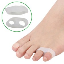 2x Toe Little Bunion Separator Gel Silicone Corrector Pain Relief Foot Pinky