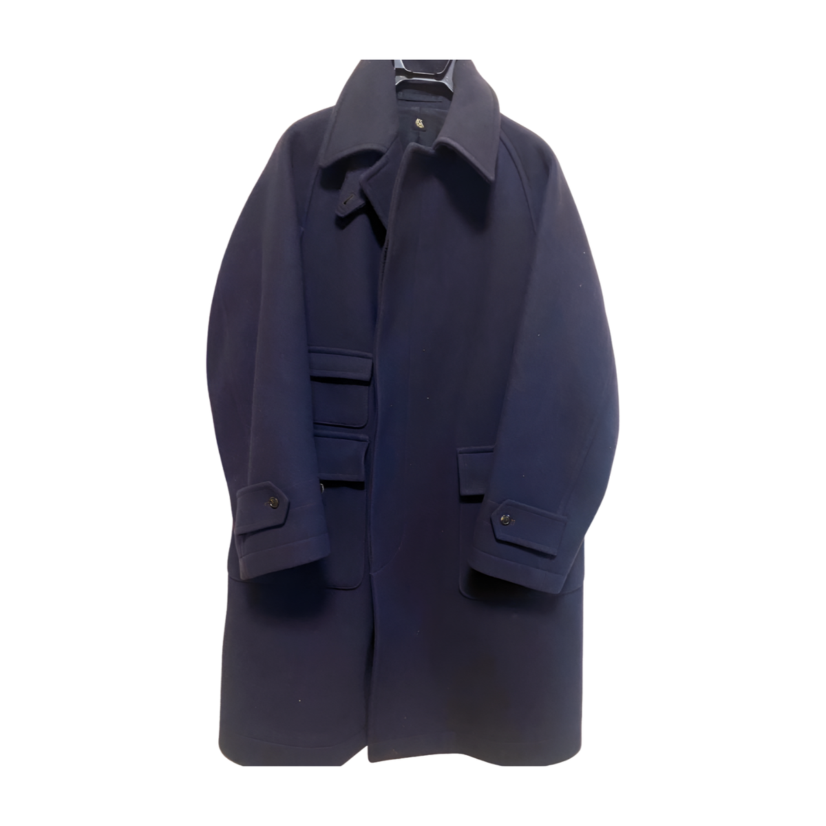 KAPTAIN SUNSHINE Double Cloth Melton Traveller Coat 38 Navy KAPTAIN SUNSHINE Double Cloth Melton Traveller Coat 38 Navy