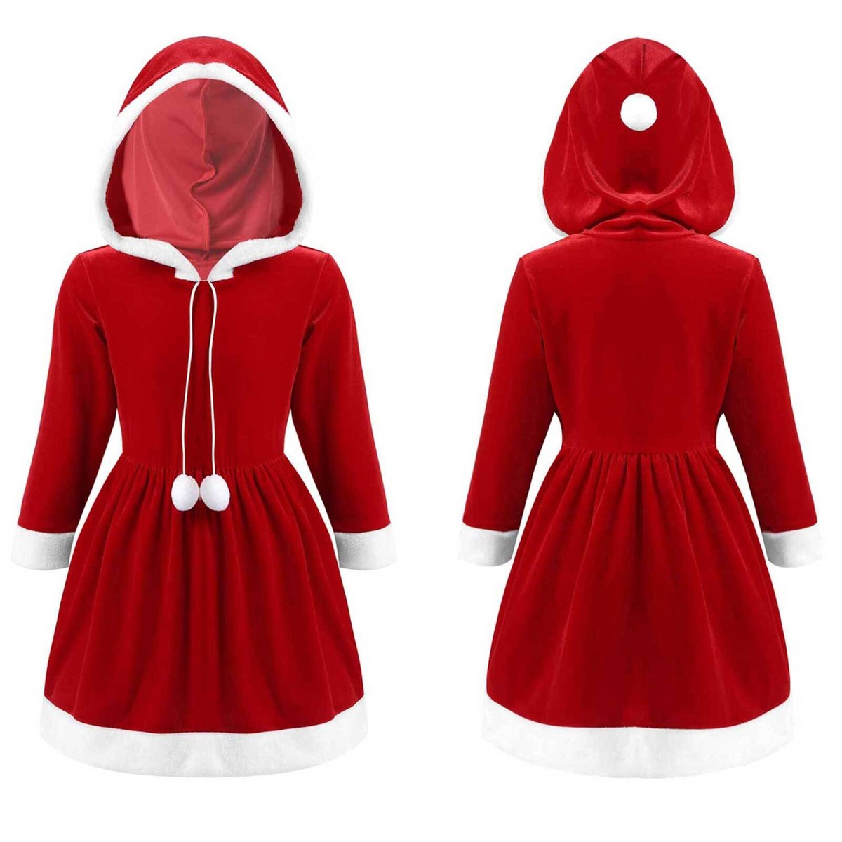 christmas dress with hood
