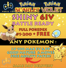 PICK ANY SHINY POKEMON x1 1-200 BATTLE READY TERA RAID Pokemon Scarlet Violet