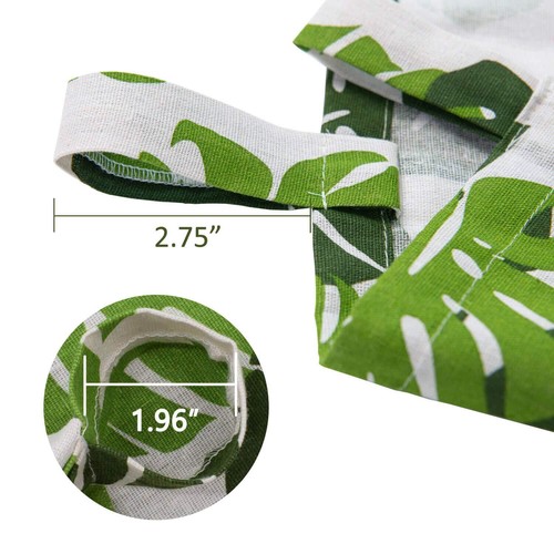 2 Panels Printed Curtains Plant Leaf Rod Pocket Window Curtains Drapes Blackout - Picture 6 of 45
