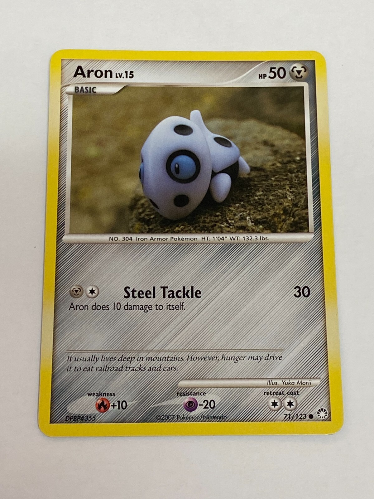 Aron 71/123 Pokemon Mysterious Treasures Non Holo NM/MINT 2007 box-4
