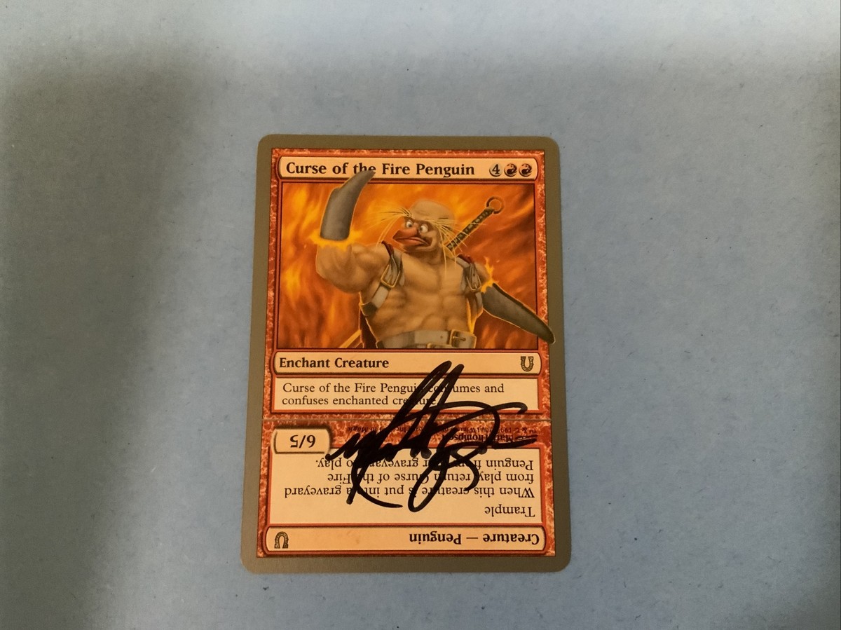 MTG Curse Fire Penguin Orcish Paratroopers Signed Sketched Proof x1 UNH  Thompson | eBay