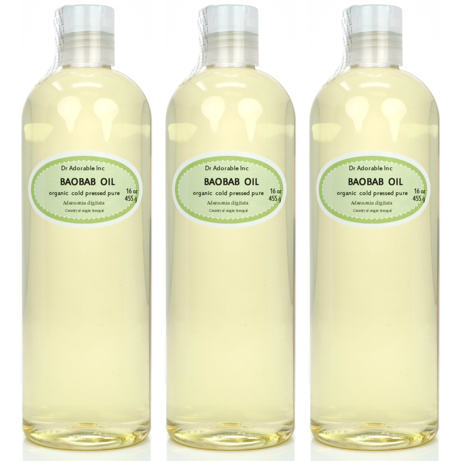 ORGANIC BAOBAB CARRIER OIL BY DR.ADORABLE 100 PURE COLD PRESSED 2OZ