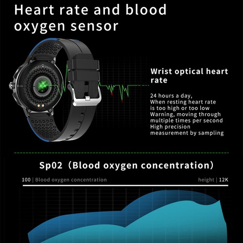 Reloj inteligente para exteriores Bluetooth reloj deportivo correr rastreador de fitness IP68 impermeable - Imagen 7 de 17