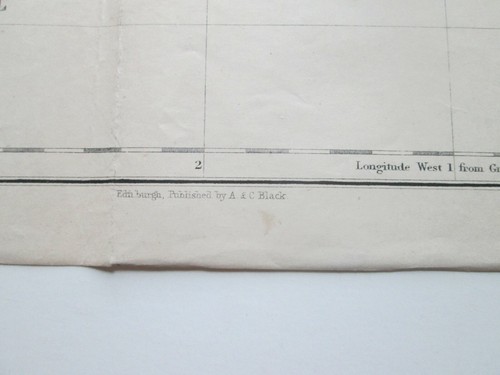 (1) ONE: 1872 MAP OF ENGLAND & WALES, BLACK'S GUIDE, EDINBURGH - Picture 9 of 11