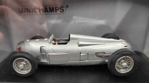MINICHAMPS AUTO UNION TYP A #1 WINNER GERMAN GP 1934 HANS STUCK 1/43 O3 - Picture 3 of 7